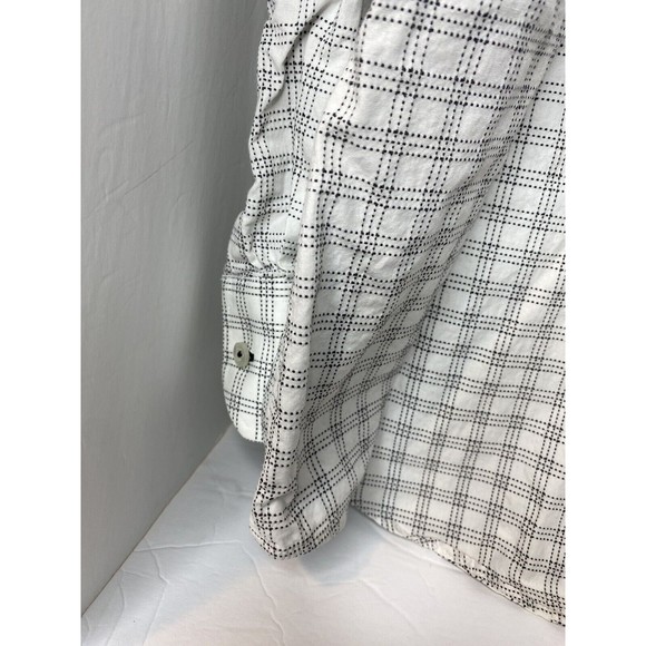 Linea Dome Chemise Men’s Large 16.5”  Gray Plaid LS Button Down Collared Shirt - Picture 13 of 16